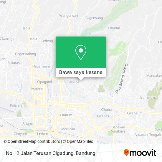 Peta No.12 Jalan Terusan Cigadung