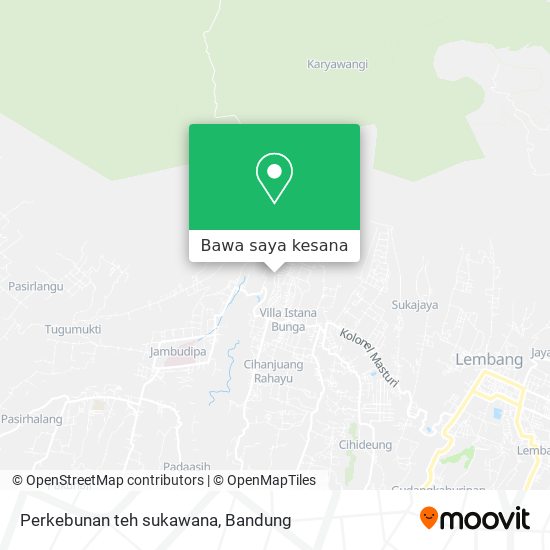 Peta Perkebunan teh sukawana