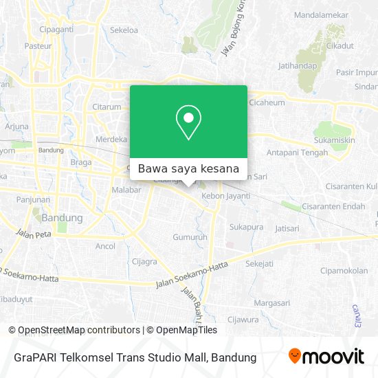 Peta GraPARI Telkomsel Trans Studio Mall
