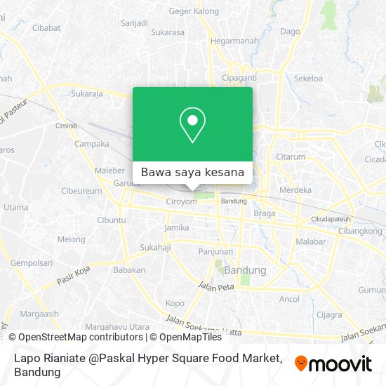 Peta Lapo Rianiate @Paskal Hyper Square Food Market