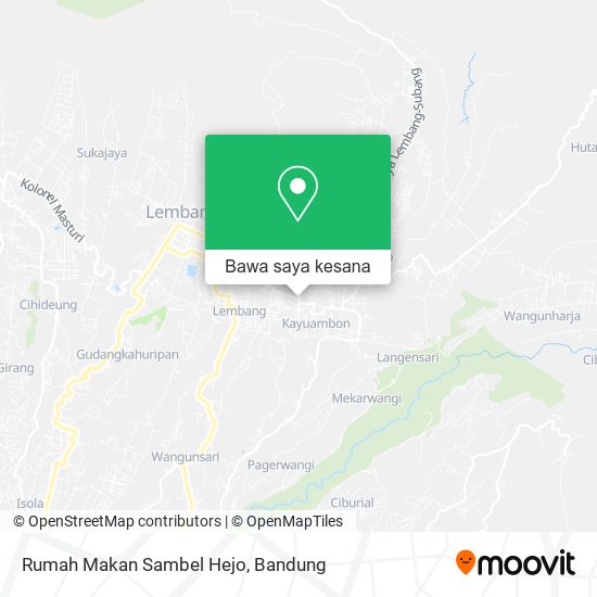 Peta Rumah Makan Sambel Hejo