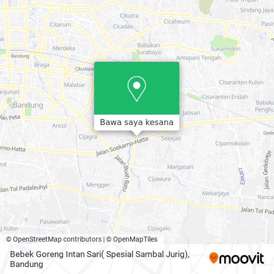 Peta Bebek Goreng Intan Sari( Spesial Sambal Jurig)