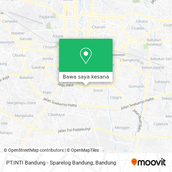 Peta PT.INTI Bandung - Sparelog Bandung