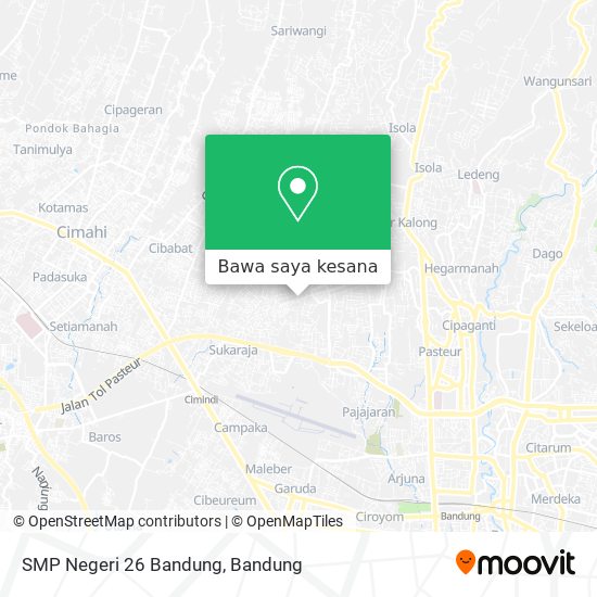 Peta SMP Negeri 26 Bandung