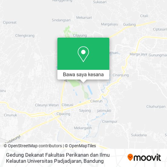 Peta Gedung Dekanat Fakultas Perikanan dan Ilmu Kelautan Universitas Padjadjaran