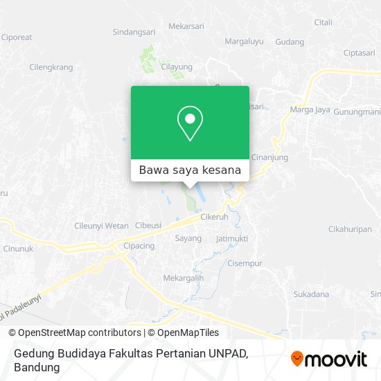 Peta Gedung Budidaya Fakultas Pertanian UNPAD