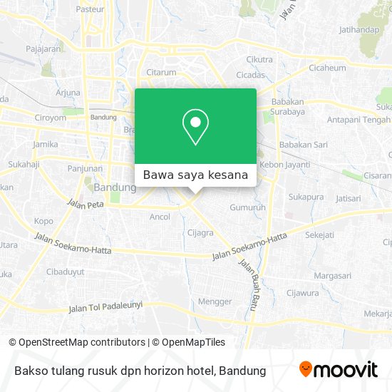 Peta Bakso tulang rusuk dpn horizon hotel