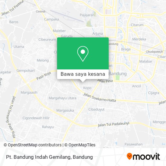 Peta Pt. Bandung Indah Gemilang