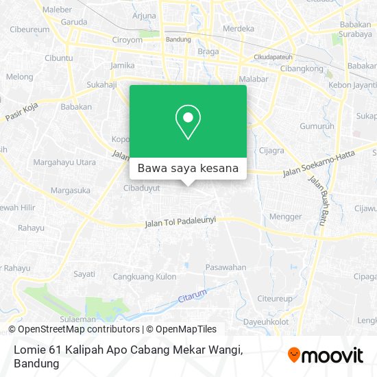 Peta Lomie 61 Kalipah Apo Cabang Mekar Wangi