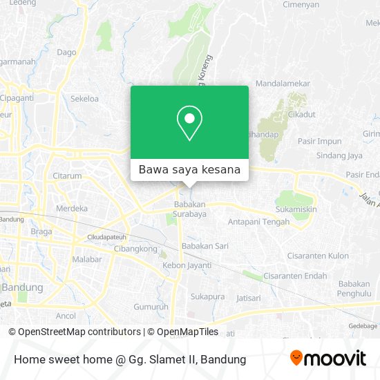 Peta Home sweet home @ Gg. Slamet II