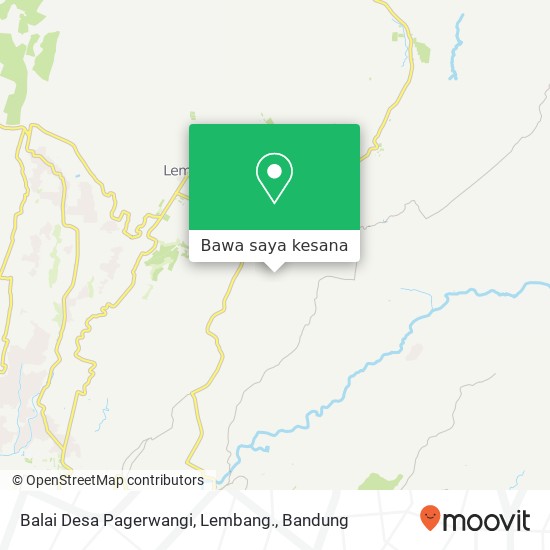 Peta Balai Desa Pagerwangi, Lembang.