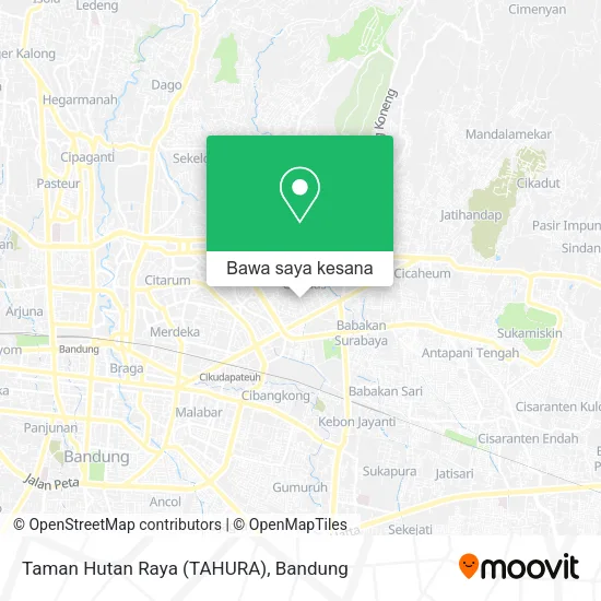 Peta Taman Hutan Raya (TAHURA)