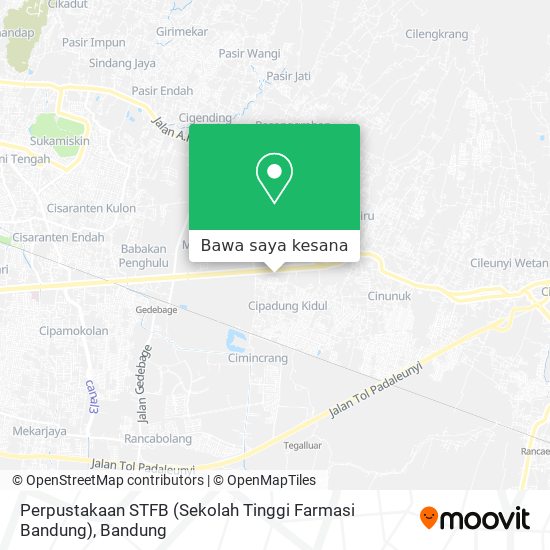 Peta Perpustakaan STFB (Sekolah Tinggi Farmasi Bandung)