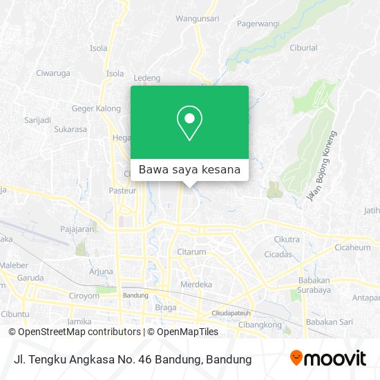 Peta Jl. Tengku Angkasa No. 46 Bandung