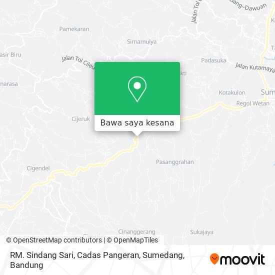 Peta RM. Sindang Sari, Cadas Pangeran, Sumedang