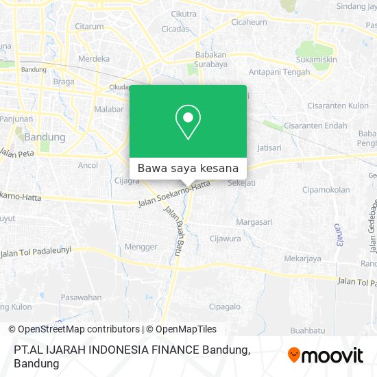 Peta PT.AL IJARAH INDONESIA FINANCE Bandung