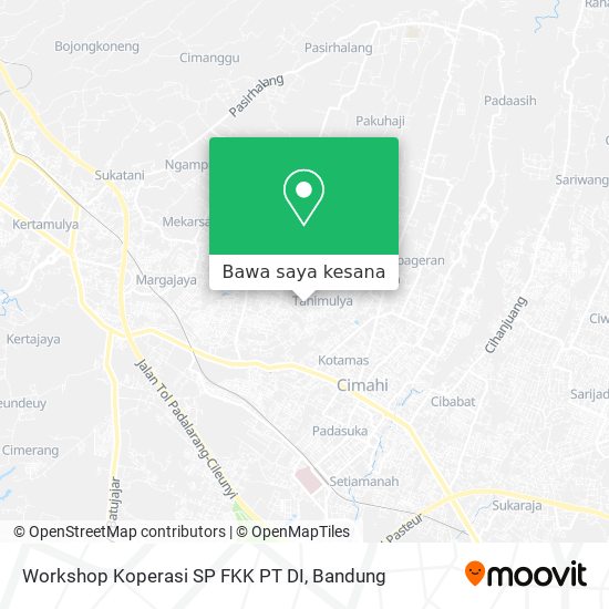 Peta Workshop Koperasi SP FKK PT DI