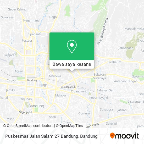 Peta Puskesmas Jalan Salam 27 Bandung