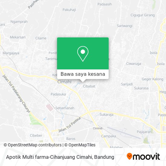 Peta Apotik Multi farma-Cihanjuang Cimahi