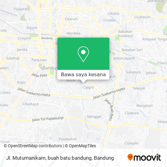 Peta Jl. Mutumanikam, buah batu bandung