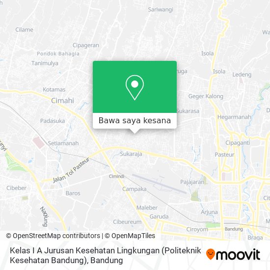 Peta Kelas I A Jurusan Kesehatan Lingkungan (Politeknik Kesehatan Bandung)
