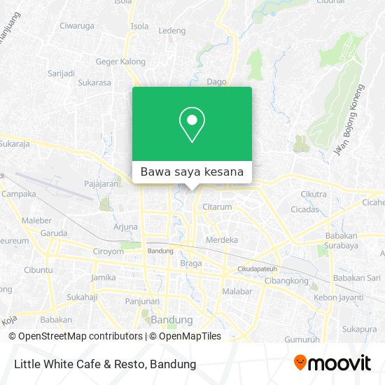 Peta Little White Cafe & Resto