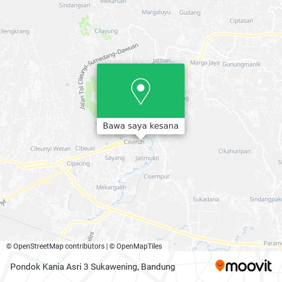 Peta Pondok Kania Asri 3 Sukawening