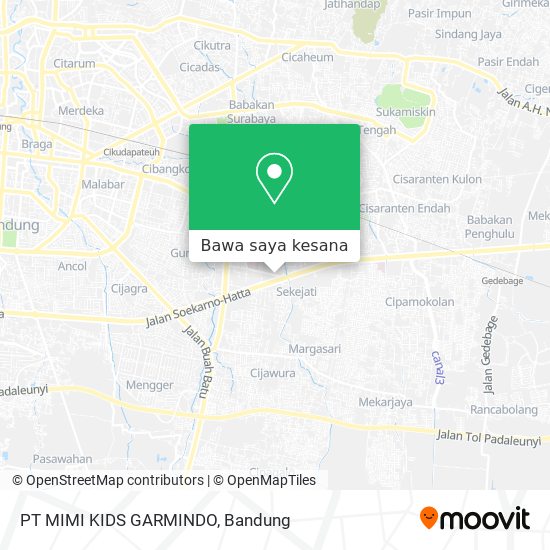 Peta PT MIMI KIDS GARMINDO