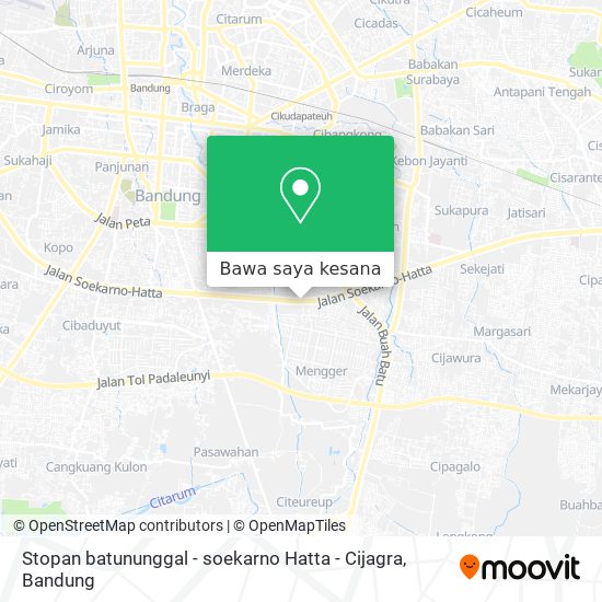 Peta Stopan batununggal - soekarno Hatta - Cijagra