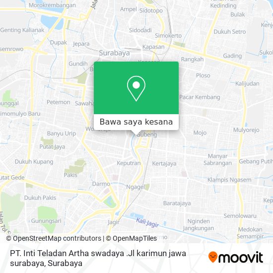 Peta PT. Inti Teladan Artha swadaya .Jl karimun jawa surabaya