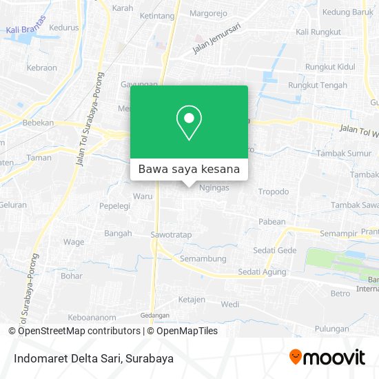 Peta Indomaret Delta Sari
