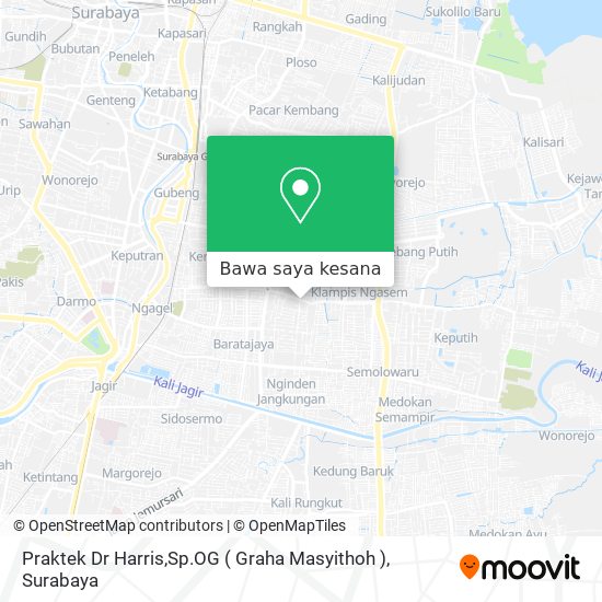 Peta Praktek Dr Harris,Sp.OG ( Graha Masyithoh )