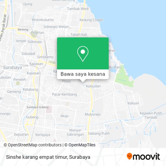 Peta Sinshe karang empat timur