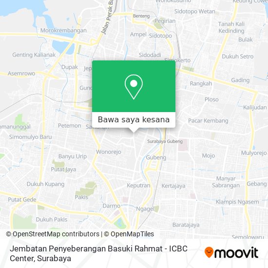 Peta Jembatan Penyeberangan Basuki Rahmat - ICBC Center