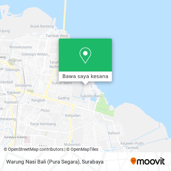 Peta Warung Nasi Bali (Pura Segara)