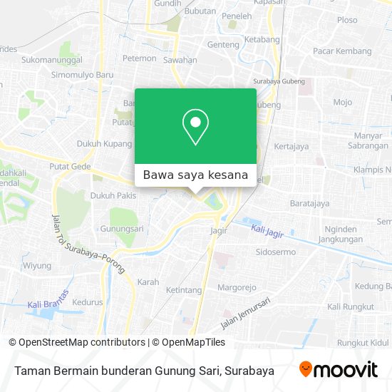 Peta Taman Bermain bunderan Gunung Sari