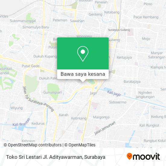 Peta Toko Sri Lestari Jl. Adityawarman