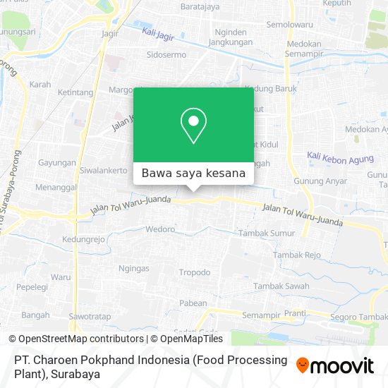 Peta PT. Charoen Pokphand Indonesia (Food Processing Plant)