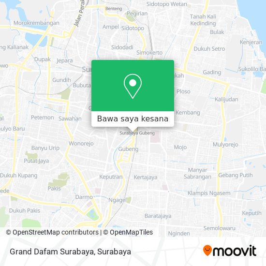 Peta Grand Dafam Surabaya