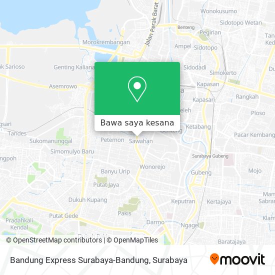 Peta Bandung Express Surabaya-Bandung