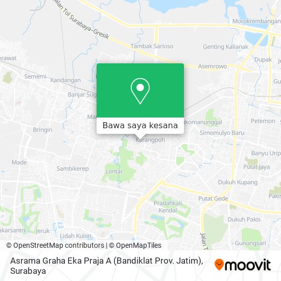 Peta Asrama Graha Eka Praja A (Bandiklat Prov. Jatim)