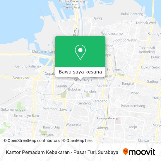 Peta Kantor Pemadam Kebakaran - Pasar Turi