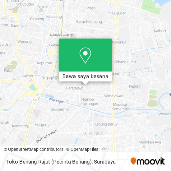 Peta Toko Benang Rajut (Pecinta Benang)