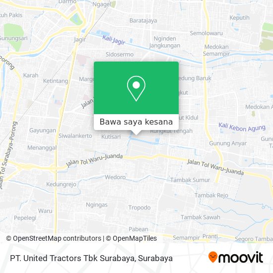 Peta PT. United Tractors Tbk Surabaya