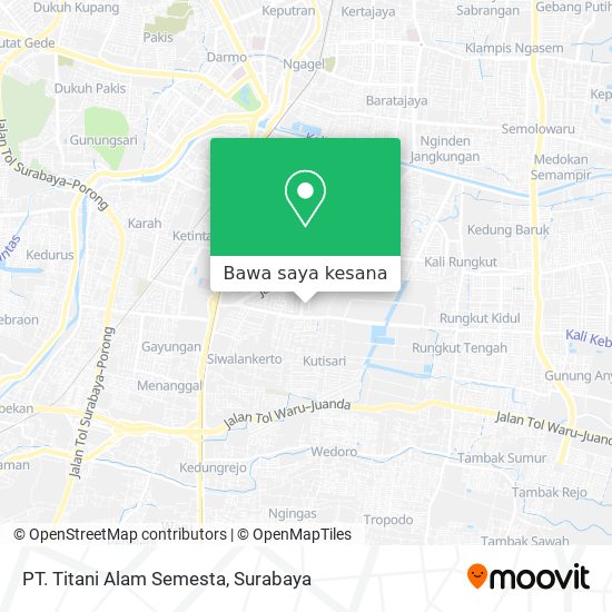 Peta PT. Titani Alam Semesta