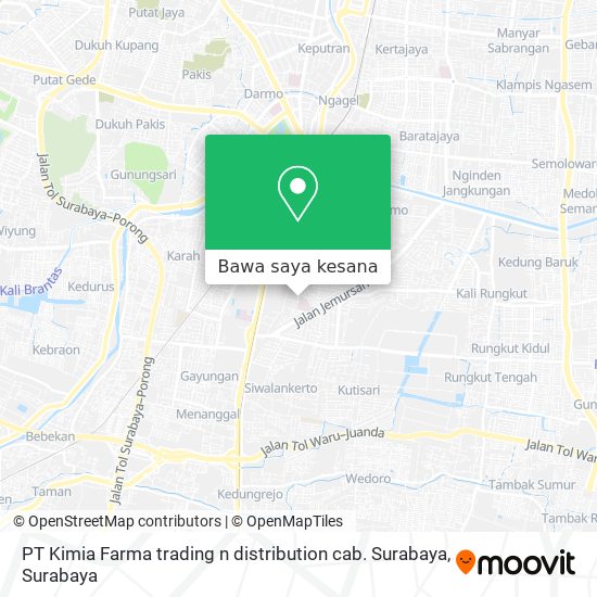Peta PT Kimia Farma trading n distribution cab. Surabaya