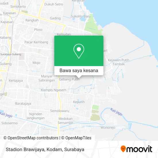 Peta Stadion Brawijaya, Kodam