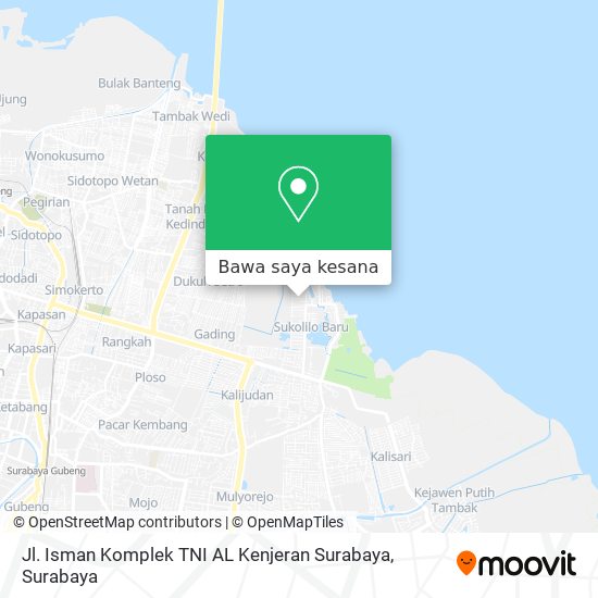Peta Jl. Isman Komplek TNI AL Kenjeran Surabaya