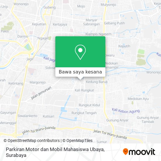 Peta Parkiran Motor dan Mobil Mahasiswa Ubaya