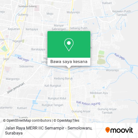 Peta Jalan Raya MERR IIC Semampir - Semolowaru